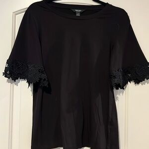 Women’s Black Vera Wang Short Sleeve Tshirt Size S